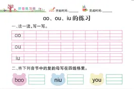幼小衔接一日一练：拼音练习册（54页）图片