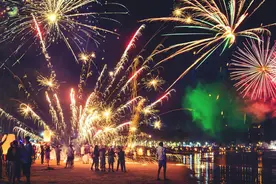 弥勒跨年夜，浪漫震撼的烟花秀！值得期待！图片