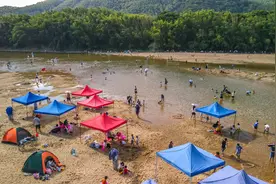 广州夏日亲子玩水好去处，河边抓虾，摸鱼、踩水，太好玩了图片