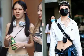 上海真不愧是“美女之都”：满街光腿+风衣，长裤秀腰赚足回头率图片