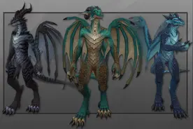 魔兽世界：10.0新种族德拉西尔，男性和女性面容、奔跑和飞翔展示图片