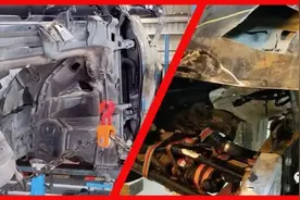 汽车车身骨架结构中“梁头”常见结构，弄不清楚如何判断事故车？图片