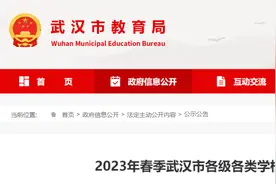 武汉市教育局最新公告图片