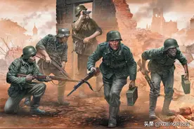 22幅：西方绘制的二战德国步兵作战图图片