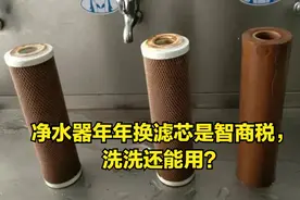 净水器年年换滤芯是智商税，洗洗还能用？过来人谈真相，别被骗了图片
