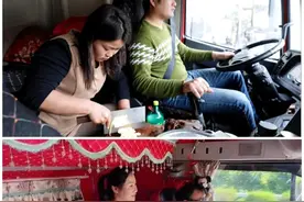 月入数万货车夫妻，白天丈夫跑长途，晚上妻子睡油箱，辛苦与幸福图片