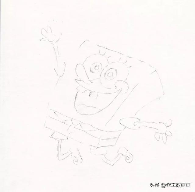 零基础自学简笔画，教你画海绵宝宝