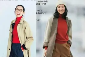 冬日里的日杂风穿搭，只需要加一抹“红色系”，就能艳丽吸睛图片