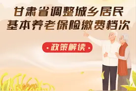 图解|明确了！甘肃城乡居民基本养老保险缴费档次调整！图片