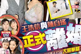 港媒曝陈自瑶王浩信正式签字离婚，将共同抚养10岁女儿图片