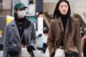 韩国街头街拍真让我大开眼界了！穿衣风格多变还很实用，值得借鉴图片