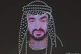 中国万台无人机在沙特表演，科技感满满，酋长、王爷们情绪值爆棚图片