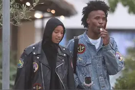 威尔·史密斯21岁女儿约会非裔男友，拽姐戴帽遮光头，称：请善良图片