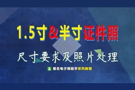 1.5寸和半寸证件照尺寸要求及手机拍照制作技巧图片