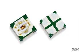 4种不同颜色类型的LED灯珠图片