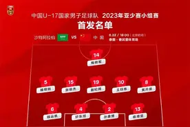 0比3不敌沙特队，U17国足无缘晋级图片