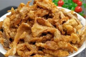 炸蘑菇最简单的做法，口感焦香酥脆，营养解馋，凉了也不回软图片