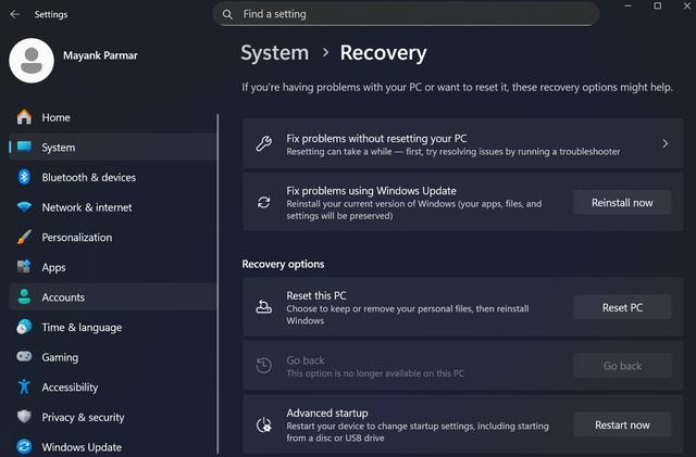 微软紧急发布Win10/Win11补丁，修复“重置此电脑”故障