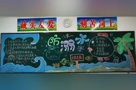 防溺水安全教育宣传黑板报图片