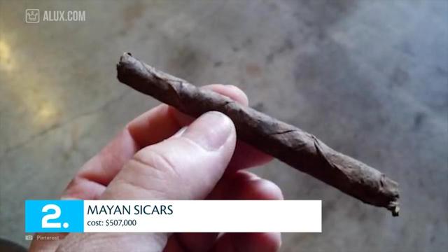 世界上最贵的前十名雪茄排名，最贵100万美元一根。