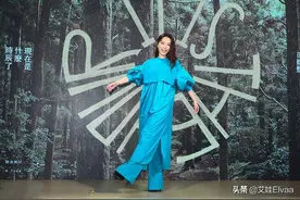 Hebe田馥甄久违露面！穿蓝色长裙肿得像孕妇，打扮臃肿太浪费身材图片
