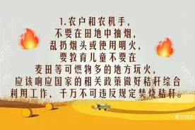 小麦开镰收割，午收防火知识请查收！图片