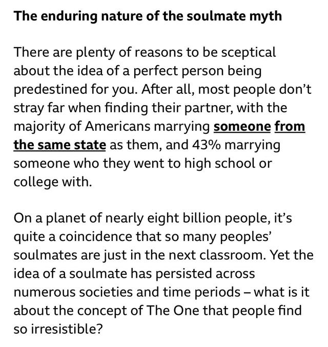 读BBC学英语：soulmate 灵魂伴侣