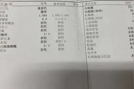 1分钟教你看孕检的尿常规检查报告图片