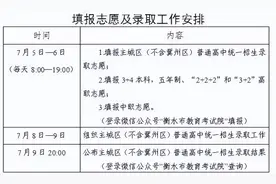 衡水市中考成绩发布及志愿填报公告图片