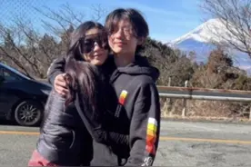 张柏芝谢霆锋一家日本团聚？张柏芝母子滑雪，谢霆锋疑与儿子见面图片