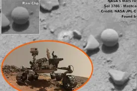 好奇号拍摄到火星照片：岩石上裸露的电线和神秘完美的9毫米球体图片