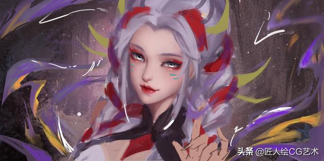 绘画教程：王者荣耀杨玉环寅虎心曲同人教程