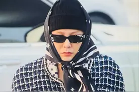 权志龙近期造型好难懂：头巾不离身，爱穿粉色衣服，走田间贵妇风图片