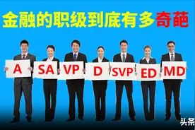 金融里职级有多浮夸？是个人就是个总图片