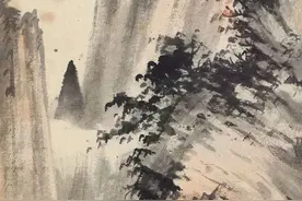 他的山水画，如诗如画，让人神往！图片