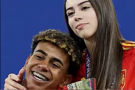 欧洲杯西班牙夺冠后续，亚马尔带女友度假，西班牙公主走红图片