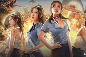 《巨蛇闯女校》上映，空姐手持烟花激战巨蟒，越来越敢拍了图片