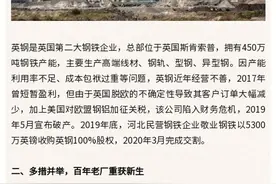 发改委“点赞”这家民营钢铁巨头，当年是如何吃下英国钢铁公司的图片