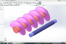 给SolidWorks螺纹线特征制作个轮廓，以后画螺旋杆就简单了图片