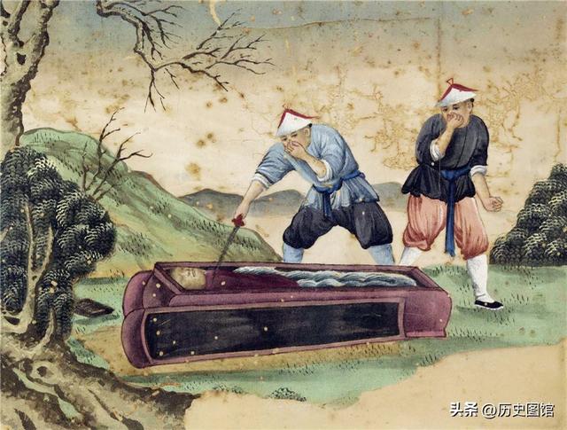 西班牙画家笔下的晚清酷刑，35幅彩图形象逼真，令人惊叹