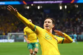 澳大利亚古德温打进2022年FIFA世界杯最快进球 破梅西纪录图片