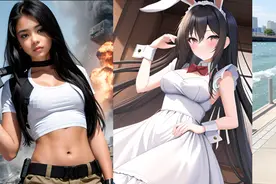 我的同事用PicSo AI这款绘画软件，连夜生成了100个“女朋友”图片
