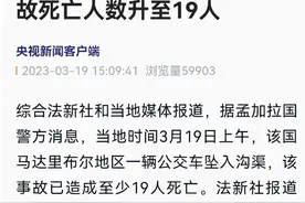 孟加拉国公交车坠入沟渠事故死亡人数升至19人图片