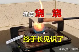 桂皮放火上烧一烧，解决每家每户大麻烦，省钱又实用，长见识了图片