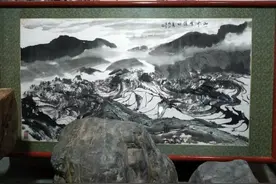 晓江艺术馆：自己作品，尝试自制首批画框图片