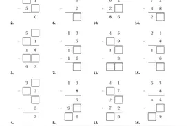 小学二年级数学100以内连加减竖式填空方框计算题练习题图片