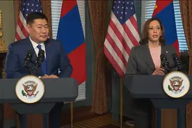 蒙古国总理访问美国，与美国签订“开放天空协议”，但须中国同意图片