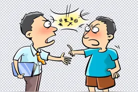 四川两男子街上追尾起争执互相吐口水，大爷情急之下掏出“法宝”图片