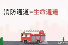 消防通道＝生命通道，别给消防通道“添堵”！图片