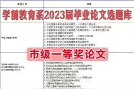 学前教育论文题目图片